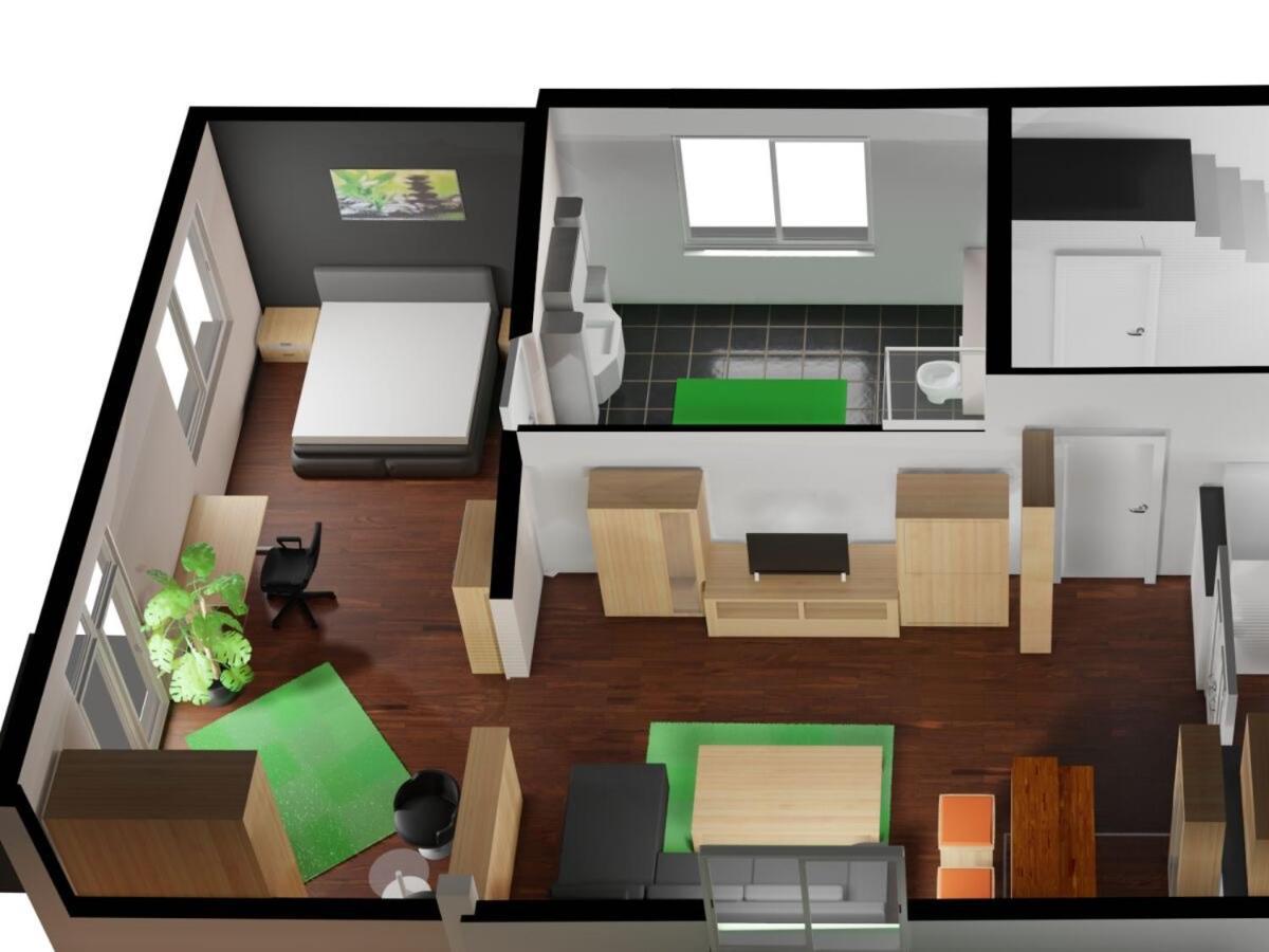 Ferienwohnung Loft- Direkt Am Falderndelft - Naehe Innenstadt Emden Exterior foto